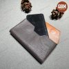 bao da điện thoại kiểu ngang đeo thắt lưng màu nâu đậm