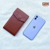 bao da điện thoại iphone 11 nắp gập epsom nâu bò 1