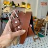 thắt lưng da handmade nam nữ màu nâu bò 30mm khoá kim