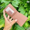 Ví Da Nam Dáng Ngang Thủ Công Da Epsom Phối Nappa Nâu Bò 1